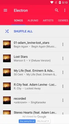 Electron Music Player android App screenshot 6